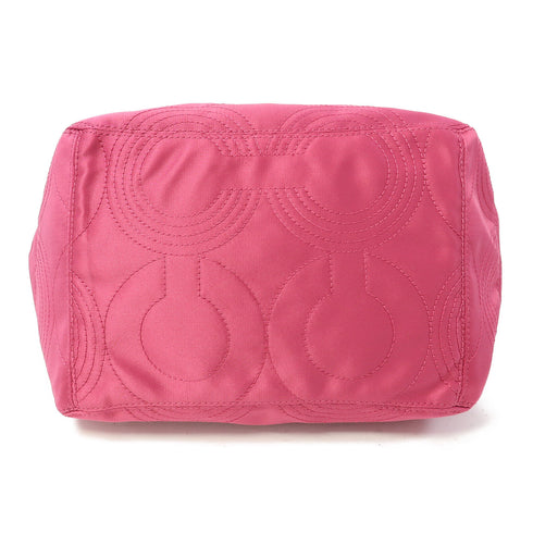 COACH SHW Shoulder Bag Canvas Pink