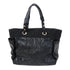 CHANEL Quilted CC SHW Paris Biarritz Tote Bag Canvas Black