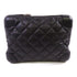 CHANEL CC SHW Pouch Clutch Lambskin Leather