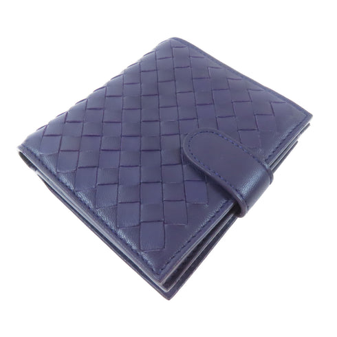 BOTTEGA VENETA BV GHW Wallet Lambskin Leather Purple
