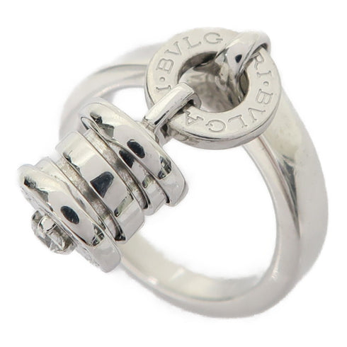 BVLGARI Element Diamond Ring 18K White Gold US#4.5