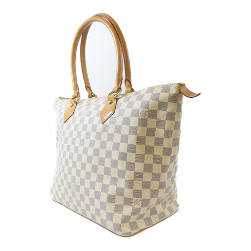 LOUIS VUITTON LV GHW Saleya MM Tote Bag Shoulder Bag N51186 Damier Azur White