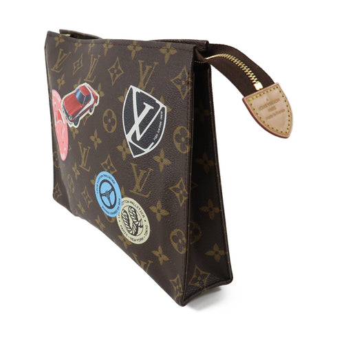 LOUIS VUITTON LV GHW Poche Toilette 26 Clutch M414138 Monogram Brown