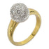 Fine Jewelry 0.60ct Diamond 4.3g Ring 18K Yellow Gold US#4.25