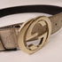 GUCCI GG GHW Belt Calfskin Leather 114876 White
