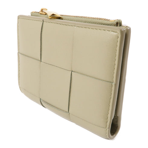 BOTTEGA VENETA BV GHW Wallet Intrecciato Leather Green