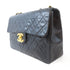CHANEL Quilted CC GHW Chain Shoulder Bag Lambskin Leather Black v2