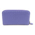 BOTTEGA VENETA BV Zipped Long Wallet Intrecciato Leather Purple
