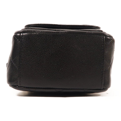 CHANEL CC GHW 24C Backpack/Rucksack Calfskin Leather Black