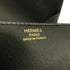 HERMES GHW Della Cavalleria Shoulder Bag Crossbody Tadelakt Leather Noir Black