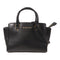 Michael Kors GHW 2 Way Shoulder Bag Calfskin Leather Black