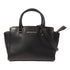 Michael Kors GHW 2 Way Shoulder Bag Calfskin Leather Black