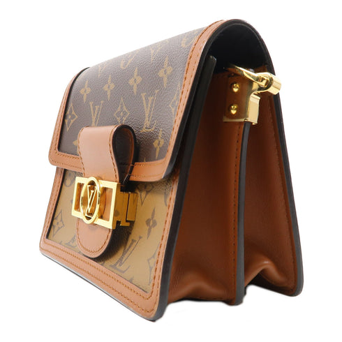 LOUIS VUITTON LV GHW Mini Dauphine Shoulder Bag M44580 Monogram Reverse Brown