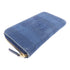 CHANEL CC GHW Zipped Long Wallet Denim Blue