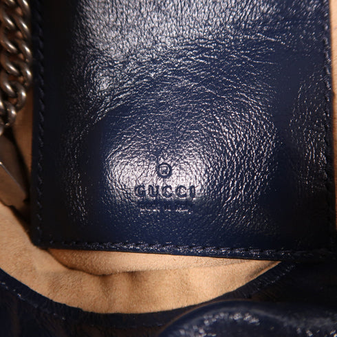 GUCCI GG SHW GG Marmont Bucket Chain Shoulder Bag 573817 Calfskin Leather