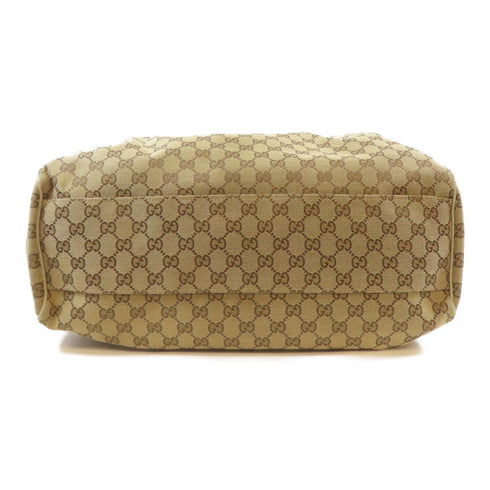 GUCCI GG GHW Sukey Tote Bag Shoulder Handbag 211943 Canvas Brown
