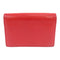 BVLGARI Card Case Calfskin Leather Red