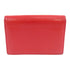 BVLGARI Card Case Calfskin Leather Red