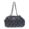 CHANEL Quilted CC SHW Chain Shoulder Bag Calfskin Leather Black v4