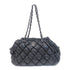 CHANEL Quilted CC SHW Chain Shoulder Bag Calfskin Leather Black v4