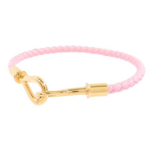 HERMES GHW Jumbo H Bracelet Swift leather Metal