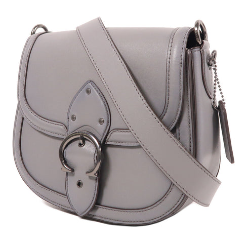 COACH Shoulder Bag G2020-C0749 Calfskin Leather Grey