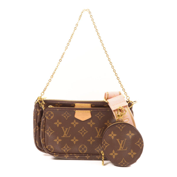 LOUIS VUITTON LV GHW Multi Pochette Accessoires 2 Way Bag M44840 Monogram Brown