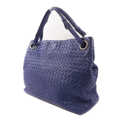 BOTTEGA VENETA BV Shoulder Bag Lambskin Leather Blue