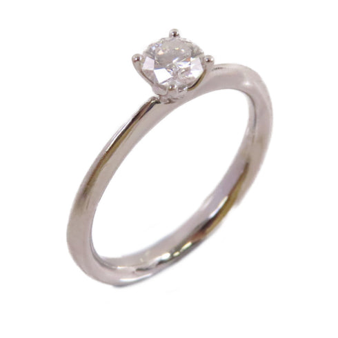 Fine Jewelry 0.29ct Diamond Ring US#5 18K White Gold
