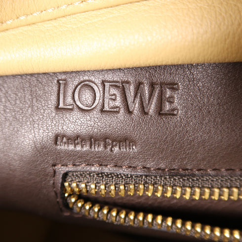 LOEWE GHW Amazona 2 Way Bag Suede/Calfskin Leather Brown