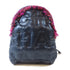 CHANEL CC SHW Backpack Rucksack Nylon Tweed Navy Blue Pink