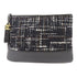 CHANEL CC GHW Clutch Calfskin Leather/Tweed Black