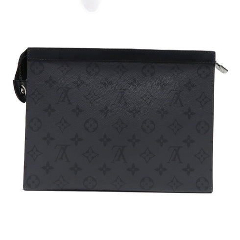 LOUIS VUITTON LV SHW Pochette Voyage MM Clutch M69535 Monogram Grey/Black