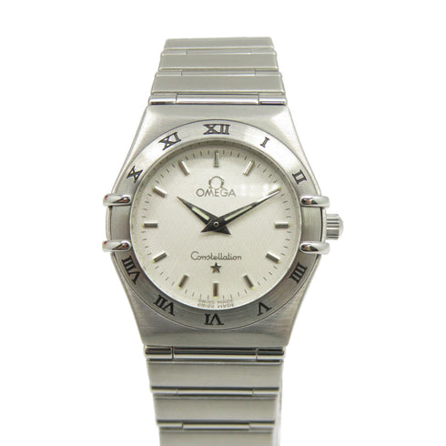 OMEGA Constellation Quartz Wristwatch 1572300 Stainless Steel Beige #17.25cm