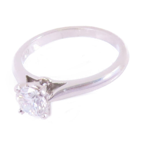 CARTIER 0.55ct Diamond Engagement Ring US#4.25 Cartier#48 PT950 Platinum