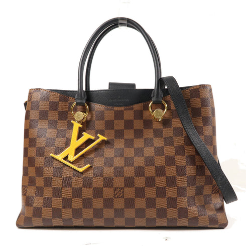 LOUIS VUITTON LV GHW Riverside 2 Way Bag N40050 Damier Ebene Brown/Black