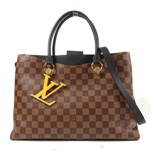 LOUIS VUITTON LV GHW Riverside 2 Way Bag N40050 Damier Ebene Brown/Black