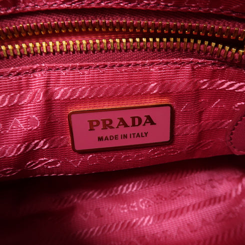PRADA GHW Nappa Fiocco Handbag BN1697 Nappa Leather Pink