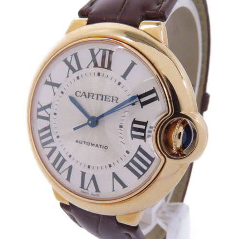 CARTIER Ballon Blue Automatic Watch WGBB0009 18K Pink Gold Silver