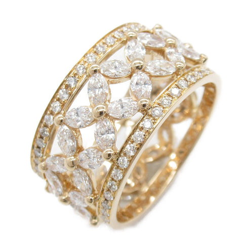 TIFFANY&CO Victoria Band Diamond Ring 18K Rose Pink Gold US#7 6.2g