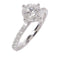 JEWELRY Diamond Ring 18K White Gold US#6.25