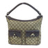 GUCCI GG GHW Shoulder Bag Canvas 153025 Brown