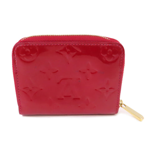 LOUIS VUITTON LV GHW Zippy Coin Purse Coin Case M90202 Monogram Vernis Red