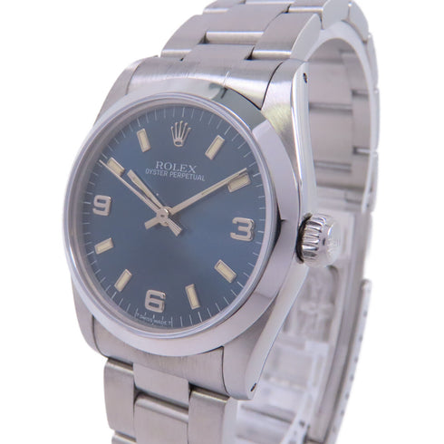 ROLEX Oyster Perpetual Automatic Watch 67480 Stainless Steel Blue