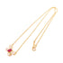 FINE JEWELRY 0.22ct Ruby 0.33ct Diamond Necklace 18K Yellow Gold