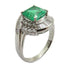 FINE JEWELRY 1.62ct Emerald 0.63ct Diamond Ring US#7.25 PT900 Platinum