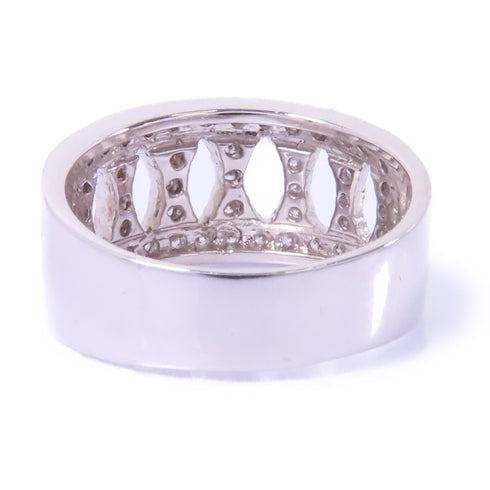 Fine Jewelry Diamond Ring Accessories US#7 18K White Gold