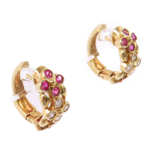 Jewelry GHW Diamond Earrings 18K Yellow Gold