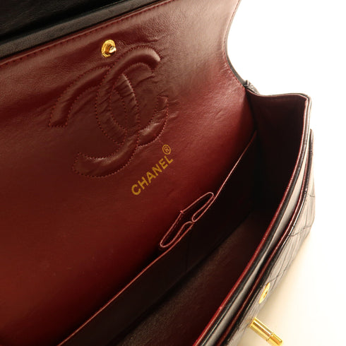 CHANEL CC GHW Chain Shoulder Calfskin Leather Black