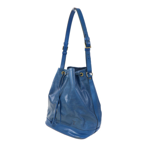 LOUIS VUITTON LV GHW Petit Noe Shoulder Bag M44105 Epi Leather Blue